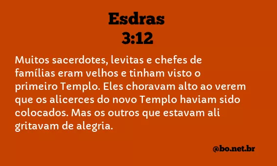 Esdras 3:12 NTLH