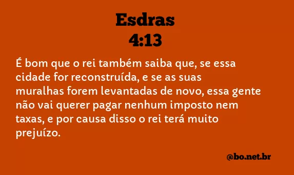 Esdras 4:13 NTLH
