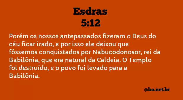Esdras 5:12 NTLH