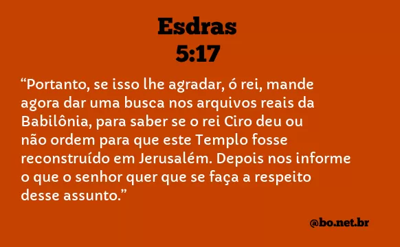 Esdras 5:17 NTLH