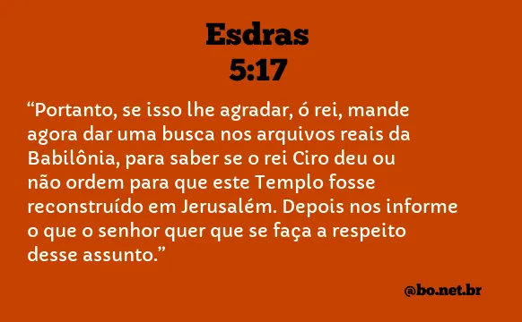 Esdras 5:17 NTLH