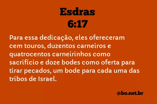 Esdras 6:17 NTLH