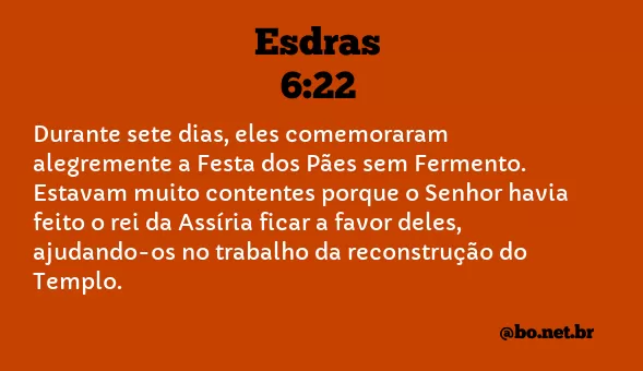 Esdras 6:22 NTLH