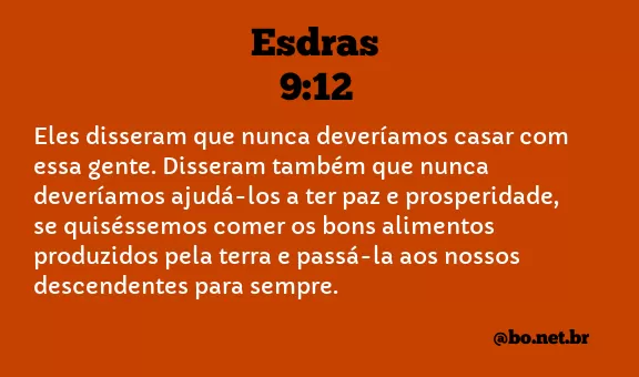 Esdras 9:12 NTLH
