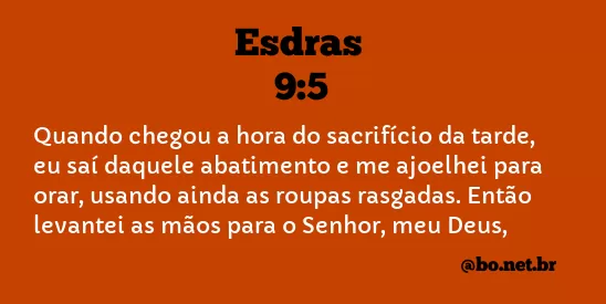 Esdras 9:5 NTLH