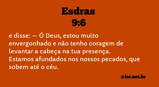 Esdras 9:6 NTLH