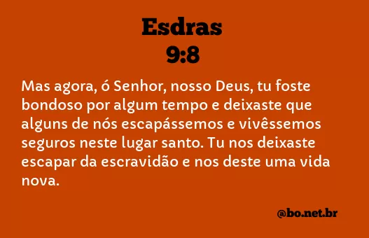 Esdras 9:8 NTLH