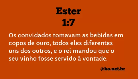 Ester 1:7 NTLH