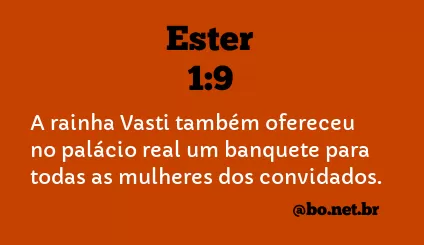 Ester 1:9 NTLH