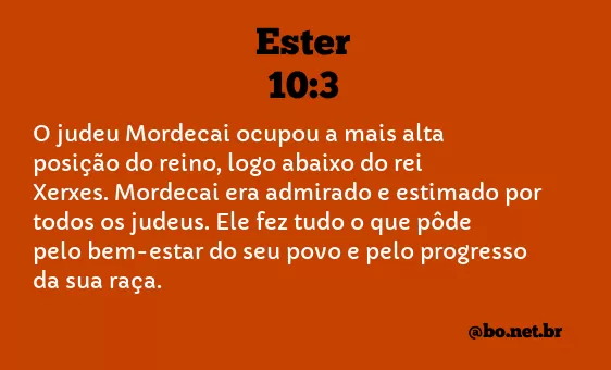 Ester 10:3 NTLH