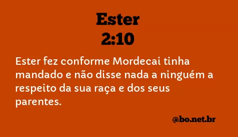 Ester 2:10 NTLH