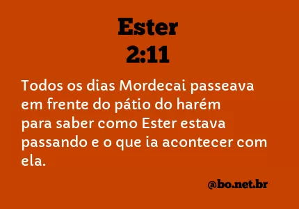Ester 2:11 NTLH