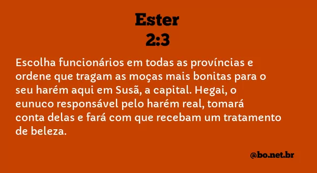 Ester 2:3 NTLH