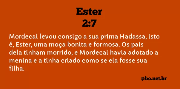 Ester 2:7 NTLH