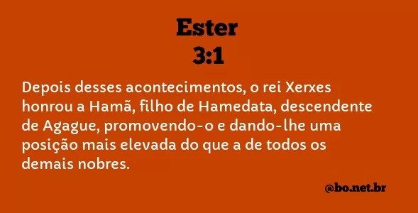 ESTER 3:1 NVI NOVA VERSÃO INTERNACIONAL