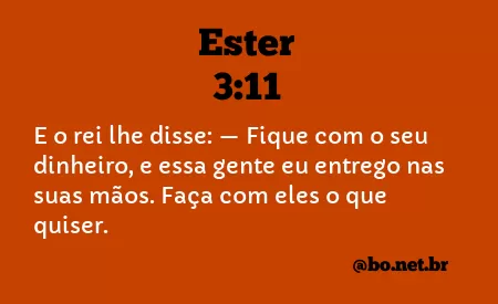 Ester 3:11 NTLH