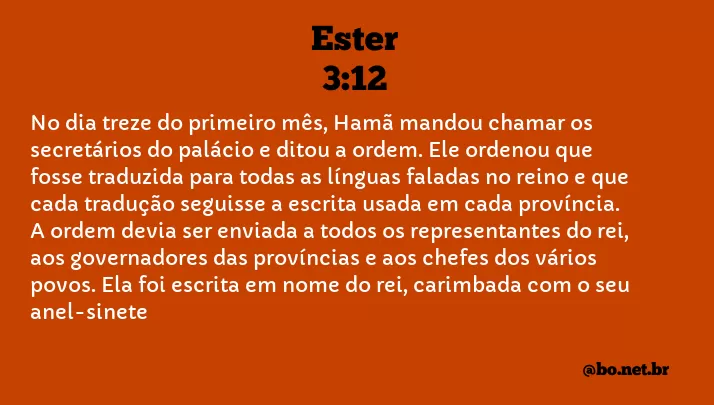 Ester 3:12 NTLH