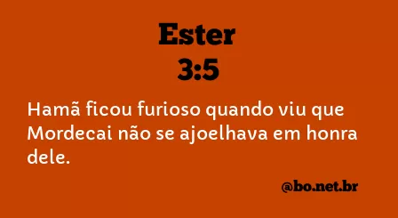 Ester 3:5 NTLH