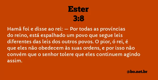 Ester 3:8 NTLH