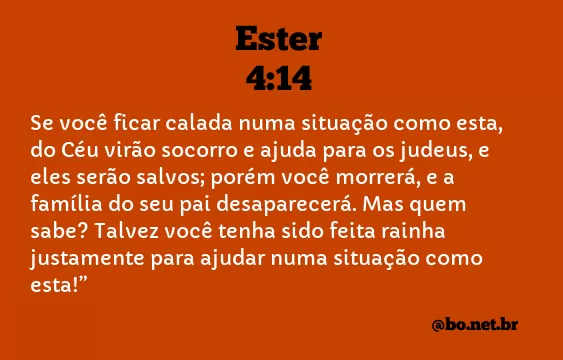 Ester 4:14 NTLH