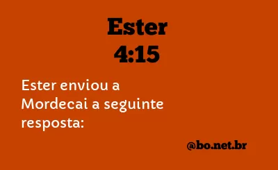 Ester 4:15 NTLH