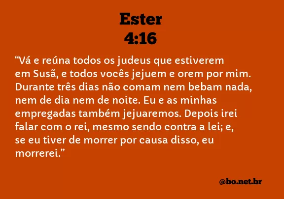 Ester 4:16 NTLH