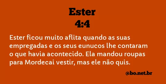 Ester 4:4 NTLH