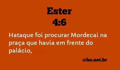 Ester 4:6 NTLH