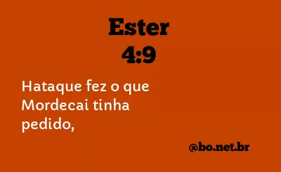 Ester 4:9 NTLH