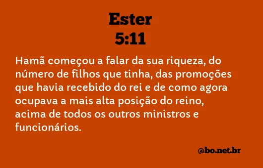 Ester 5:11 NTLH