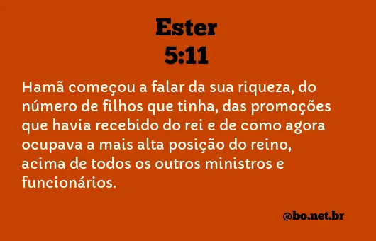 Ester 5:11 NTLH