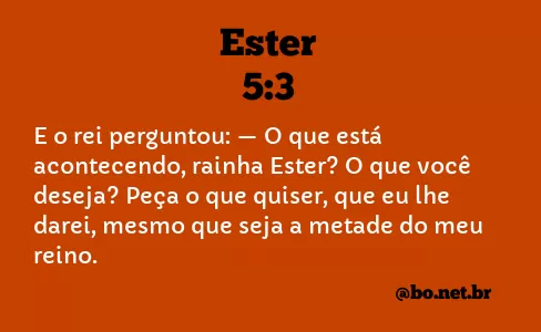 Ester 5:3 NTLH