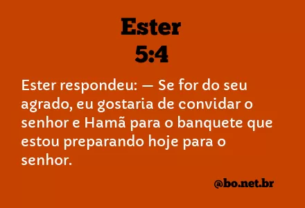 Ester 5:4 NTLH