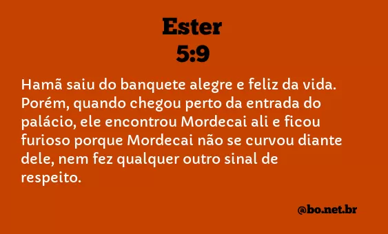 Ester 5:9 NTLH