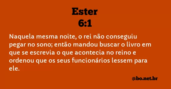 Ester 6:1 NTLH