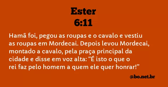Ester 6:11 NTLH