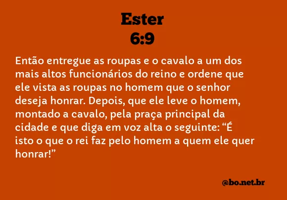 Ester 6:9 NTLH