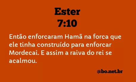 Ester 7:10 NTLH