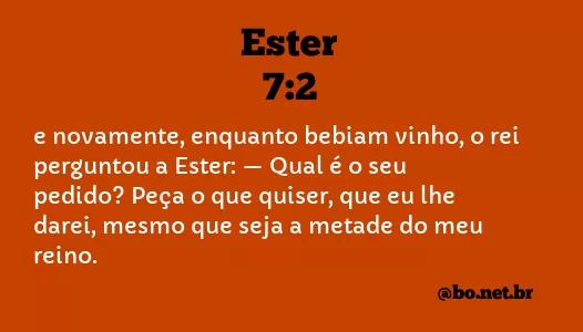 Ester 7:2 NTLH