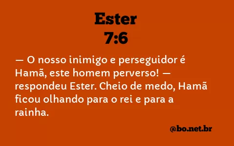Ester 7:6 NTLH