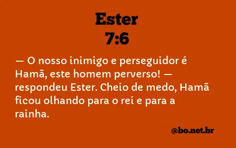 Ester 7:6 NTLH