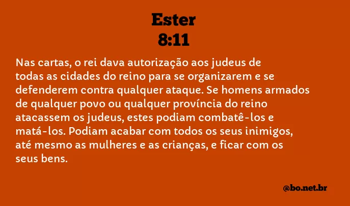 Ester 8:11 NTLH