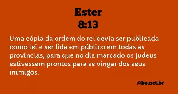Ester 8:13 NTLH