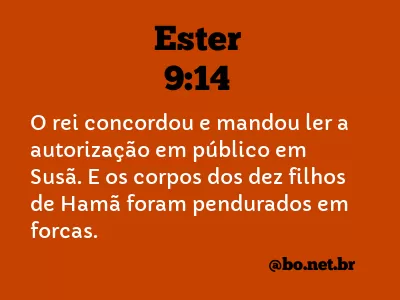 Ester 9:14 NTLH
