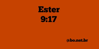 Ester 9:17 NTLH