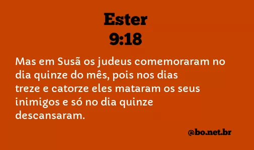 Ester 9:18 NTLH