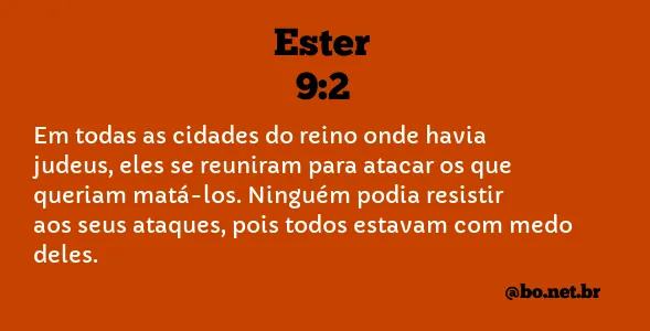 Ester 9:2 NTLH