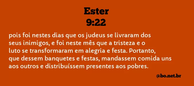 Ester 9:22 NTLH