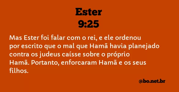 Ester 9:25 NTLH