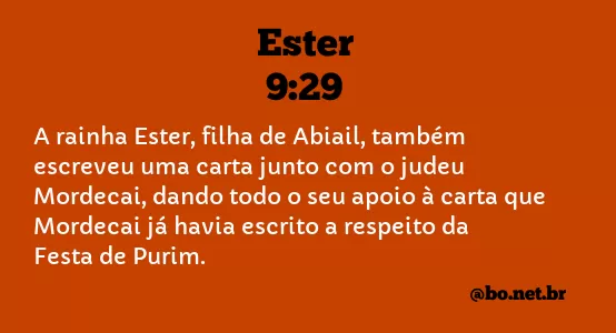 Ester 9:29 NTLH